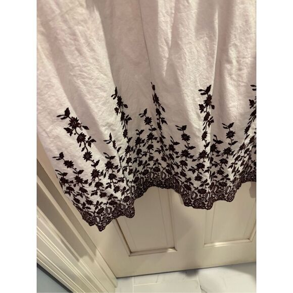 Ulla Johnson Roza Floral Embroidered Tassel Cotton Boho Dress Size 0 - Picture 3 of 8